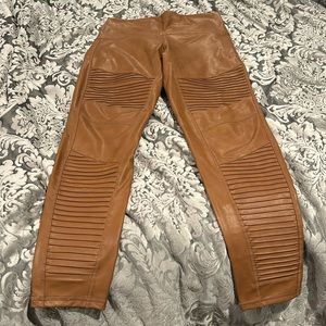 7 For All Man Kind Pleather Moto Leggings
